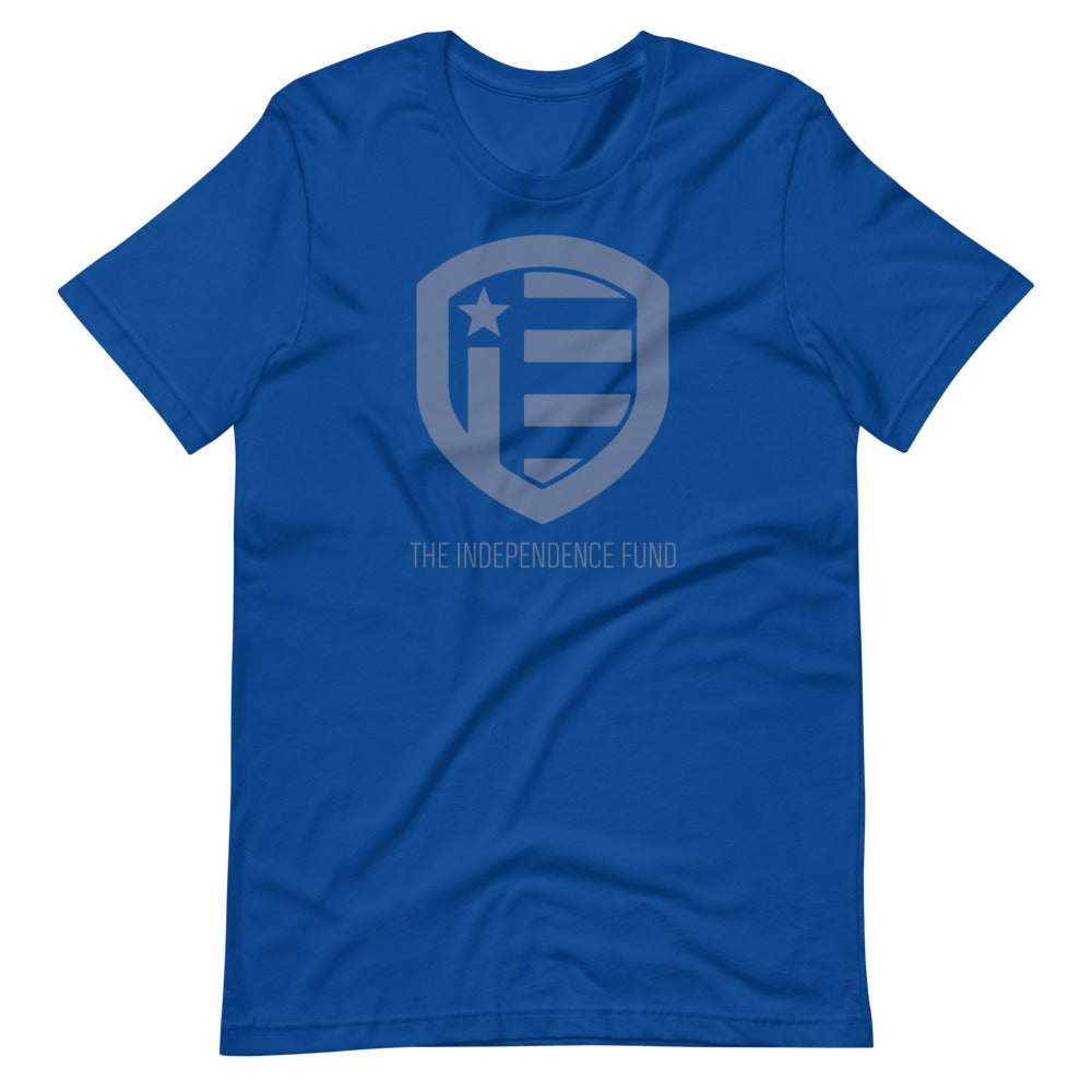 The Independence Fund Subdued Logo Blue T-Shirt