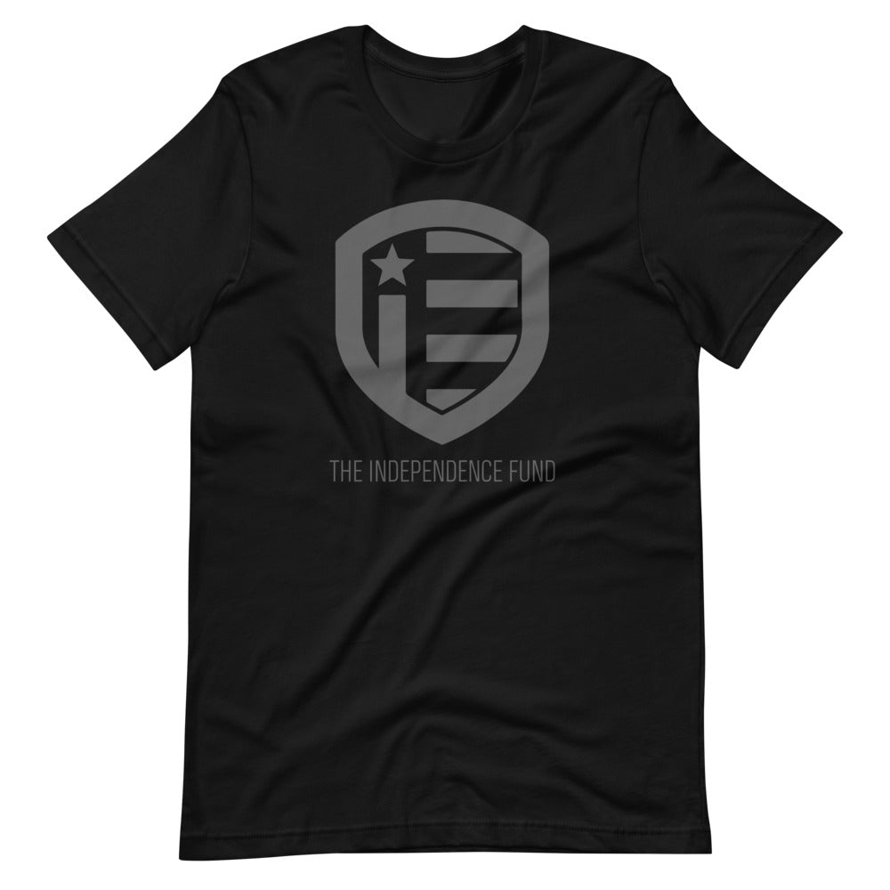 The Independence Fund Subdued Logo Black T-Shirt